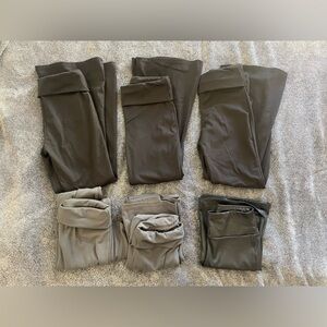 Target Girls Gray and Black Foldover Flare Legging Pants Set